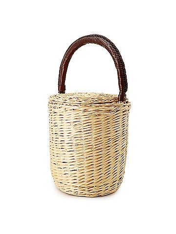 Céline Celine bucket bag, raffia, CELINE handbag, basket, (view 2)