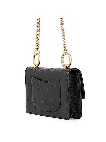 Chanel Chanel Chain Shoulder Bag, COCO Embossed, Coco Mark, Calf Leather, Black, Handbag, Women's, CHANEL (view 2)