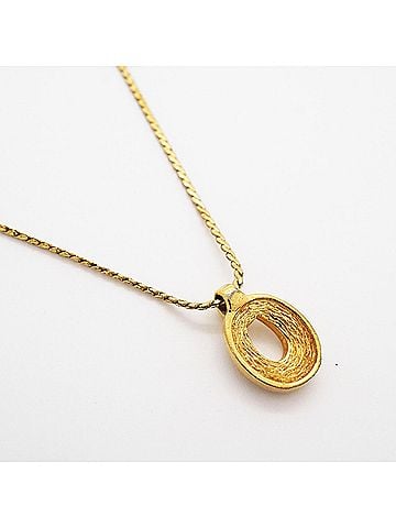 Christian Dior Christian Dior Necklace, GP Plated, Rhinestone, Gold, Women's (view 2)