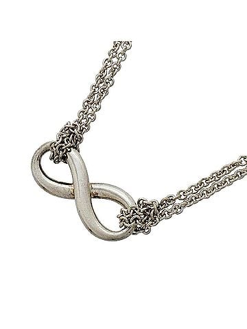 Tiffany & Co. Tiffany &amp; Co. Infinity Double Chain Necklace, Sterling Silver 925, Women's (view 1)