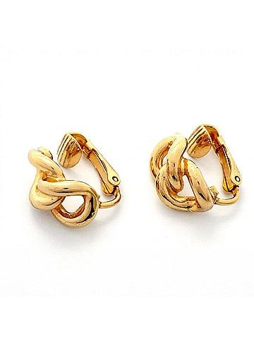 Christian Dior Christian Dior Earrings, Gold Plated, Women's (view 2)