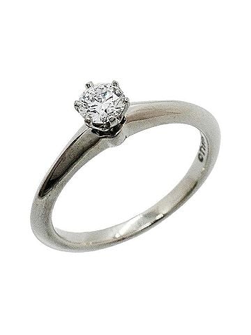 Tiffany & Co. Tiffany &amp; Co. Solitaire Ring, 1PD (One Diamond), Pt950 Platinum, Women's (view 1)