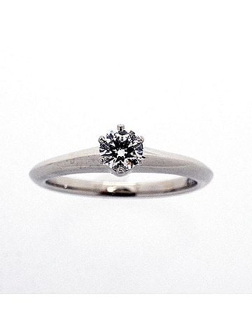 Tiffany & Co. Tiffany &amp; Co. Solitaire Ring, 1PD (One Diamond), Pt950 Platinum, Women's (view 2)
