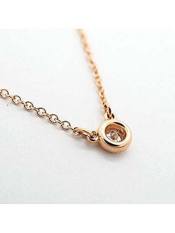 Tiffany & Co. Tiffany &amp; Co. By the Yard Necklace, 1PD (18K Pink Gold) Diamond, Women's (view 2)