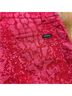 Guess Snake Print Red Denim Shorts Size 28 - photo 4