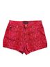 Guess Snake Print Red Denim Shorts Size 28 - photo 1