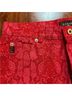 Guess Snake Print Red Denim Shorts Size 28 - photo 5