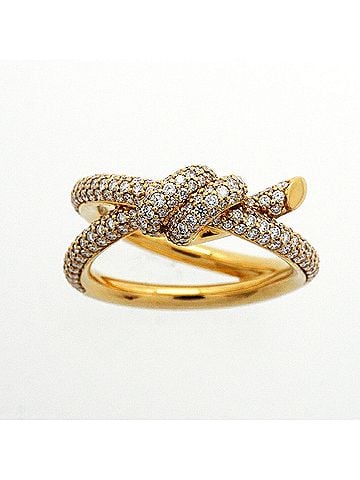 Tiffany & Co. Tiffany &amp; Co. Knot Double Row Ring, 18K Yellow Gold, 0.62ct Diamond (Women's) (view 2)