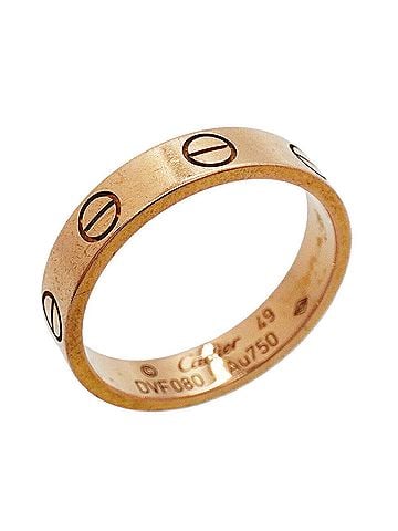 Cartier Cartier Mini Love Ring, 18K Pink Gold, Women's (view 1)