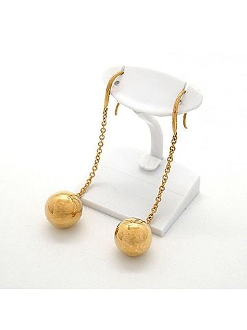 Tiffany & Co. Tiffany &amp; Co. Hardware Ball Earrings, 18K Yellow Gold, Women's (view 2)