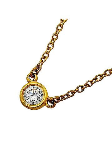 Tiffany & Co. Tiffany &amp; Co. By the Yard Necklace, 1PD (18K Yellow Gold) Diamond, Women's (view 1)