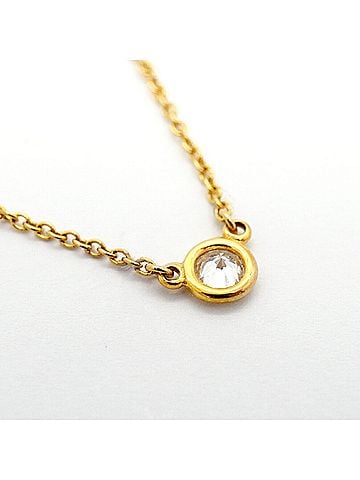 Tiffany & Co. Tiffany &amp; Co. By the Yard Necklace, 1PD (18K Yellow Gold) Diamond, Women's (view 2)