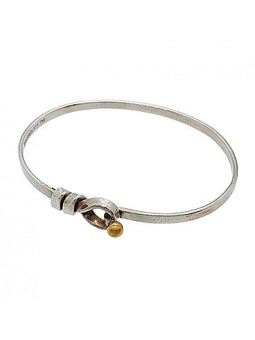 Tiffany & Co. Tiffany &amp; Co. Hook Eye Bangle, 18K Yellow Gold (KYG), Sterling Silver 925, Women's (view 1)