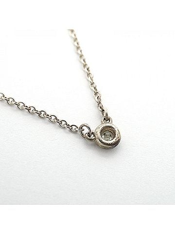 Tiffany & Co. Tiffany &amp; Co. By the Yard Necklace, 1PD (One Diamond), Sterling Silver 925, Women's (view 2)