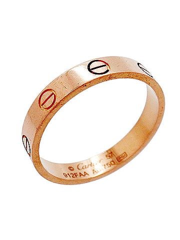 Cartier Cartier Mini Love Ring, 18K Pink Gold, Men's (view 1)