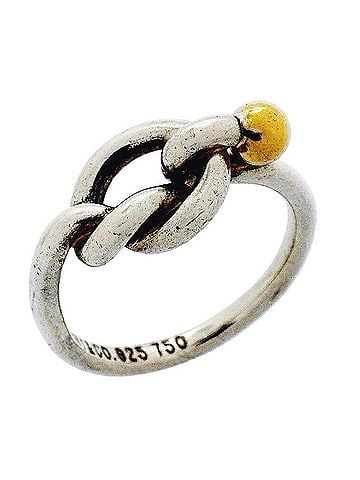 Tiffany & Co. Tiffany &amp; Co. Hook Eye Ring, 18K Yellow Gold (KYG), Sterling Silver 925 (Women's) (view 1)