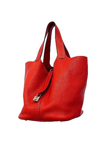Hermès Hermes Picotin Lock GM handbag, Taurillon Clemence leather, Rouge Casaque, ?Q stamp, women's, P3286567 (view 1)