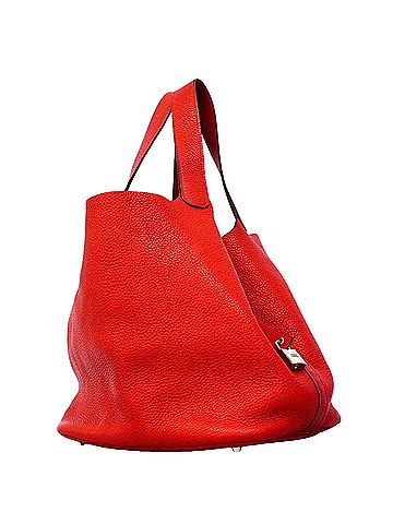 Hermès Hermes Picotin Lock GM handbag, Taurillon Clemence leather, Rouge Casaque, ?Q stamp, women's, P3286567 (view 2)