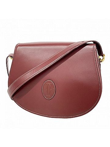 Cartier Cartier Must Shoulder Bag, Leather, Bordeaux, Women's, P3266409 (view 1)