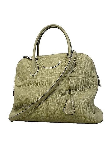 Hermès Hermes Bolide 35 Handbag, Taurillon Clemence Leather, Sage, A Stamp, 2-way Bag for Women, P3270040 (view 1)