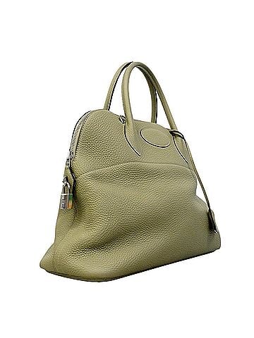 Hermès Hermes Bolide 35 Handbag, Taurillon Clemence Leather, Sage, A Stamp, 2-way Bag for Women, P3270040 (view 2)