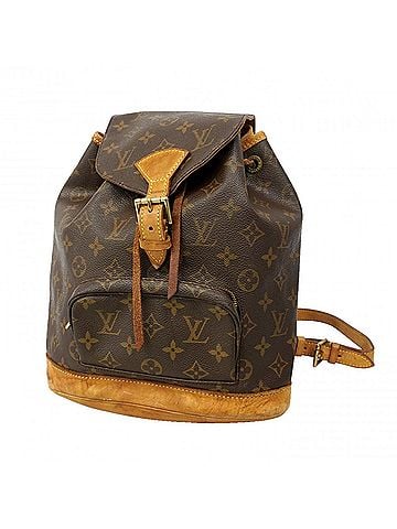 Louis Vuitton Louis Vuitton Monogram Montsouris MM Backpack/Daypack, Brown, Women's, P3264268 (view 1)