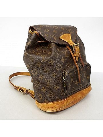 Louis Vuitton Louis Vuitton Monogram Montsouris MM Backpack/Daypack, Brown, Women's, P3264268 (view 2)