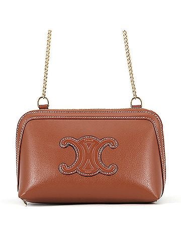 Céline Celine Chain Shoulder Bag Cuile Triomphe Handbag Clutch 10E383DR8 CELINE (view 1)