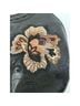 Brighton 100% Leather Floral Black Gray Hobo One size - photo 5