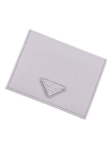 Prada Prada Bi-fold Wallet Triangle Compact Saffiano Leather 1MV204 PRADA Women's WALLET (view 1)