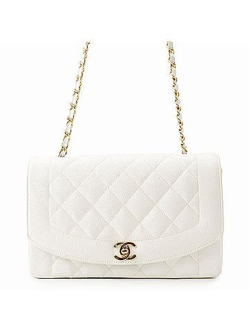 Chanel Chanel Chain Shoulder Bag Matelassé 25 Coco Mark Single Flap A01165 CHANEL White Handbag Women's (view 1)