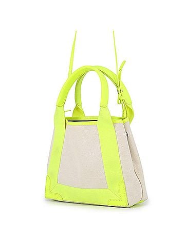 Balenciaga Balenciaga handbag, Navy Cabas XS, canvas, 390346, BALENCIAGA 2-way shoulder bag. BALENCIAGA. (view 2)