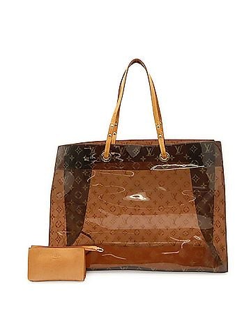 Louis Vuitton LOUIS VUITTON Louis Vuitton Monogram Cabas Cruise Tote Bag Beach Shoulder Vinyl Clear Brown M50500 (view 1)