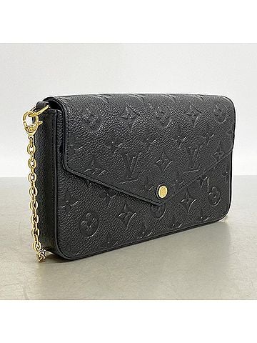 Louis Vuitton Louis Vuitton Monogram Empreinte Pochette Felicie Wallet/Shoulder Wallet M82477 Noir (Women's) P3322298 (view 2)