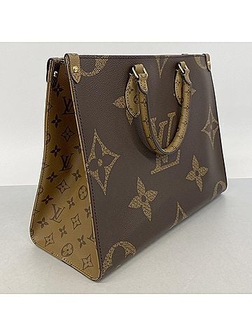 Louis Vuitton Louis Vuitton Monogram Giant Reverse OnTheGo MM Tote Bag M45321 Brown 2-way bag for women P3321683 (view 2)
