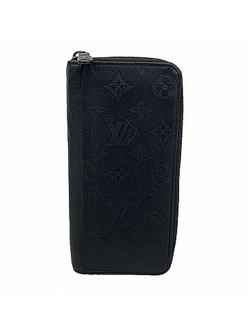 Louis Vuitton Louis Vuitton Monogram Shadow Zippy Wallet Vertical Long M62902 Noir Men's P3291257 (view 1)