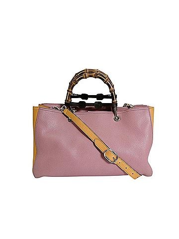 Gucci GUCCI handbag with strap, two-tone bamboo leather, 323660 pink (view 2)
