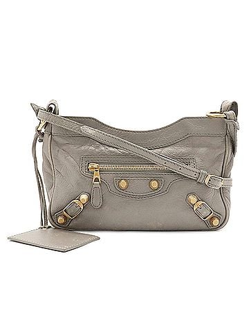 Balenciaga BALENCIAGA Giant Hip Shoulder Bag, Pouch, Clutch Leather, Gray 237203 (view 2)