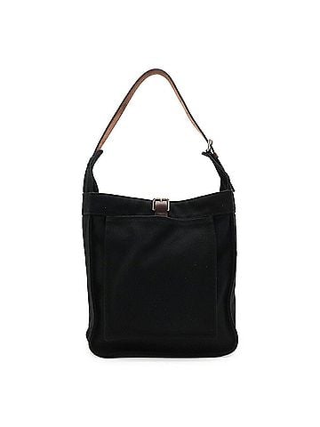Hermès HERMES Marwari PM Shoulder Bag, Canvas and Leather, Black/Dark Brown, ?M Stamp (view 1)