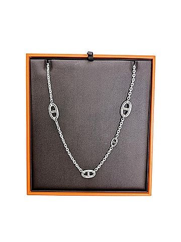Hermès HERMES Farandole Long Necklace Chaine d'Ancre SV925 (view 2)