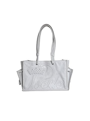 Loewe LOEWE Tote Bag, One-Shoulder Heritage Anagram Leather, White (view 1)
