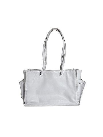 Loewe LOEWE Tote Bag, One-Shoulder Heritage Anagram Leather, White (view 2)