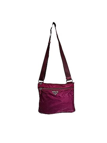 Prada PRADA Shoulder Bag Crossbody Re-Nylon Triangle Logo Nylon Wine Red (view 1)