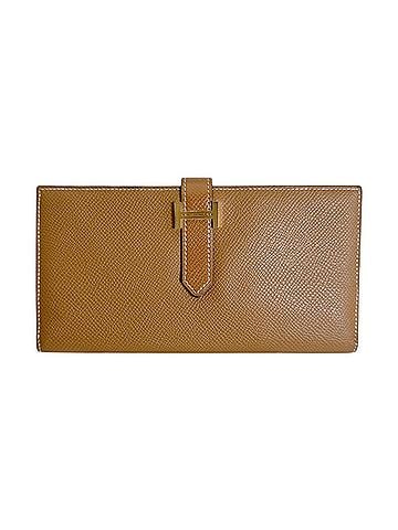 Hermès HERMES Long Wallet, Bi-fold Bearn Soufflé, Veau Epsom Leather, Brown (view 1)