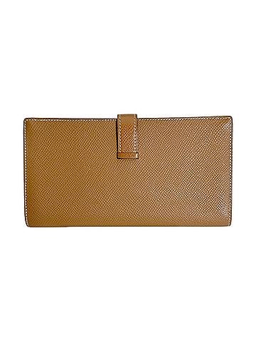 Hermès HERMES Long Wallet, Bi-fold Bearn Soufflé, Veau Epsom Leather, Brown (view 2)