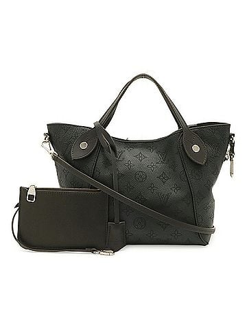 Louis Vuitton LOUIS VUITTON Louis Vuitton Monogram Mahina PM Handbag Shoulder Bag Leather Noir Black M54350 (view 1)