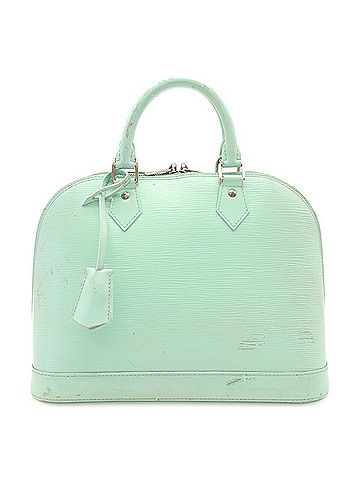 Louis Vuitton LOUIS VUITTON Epi Electric Alma PM Handbag, Almond Mint Green, M40625 (view 2)