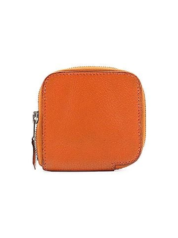 Hermès HERMES Azap Compact Mini Wallet/Coin Purse, Round, Chevre Mysore Leather, Orange, ?J Stamp (view 2)
