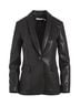 Alice + Olivia Snake Print Black Blazer Size 2 - photo 1