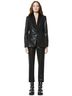 Alice + Olivia Snake Print Black Blazer Size 2 - photo 4